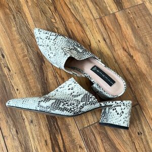 Steve Madden python mules